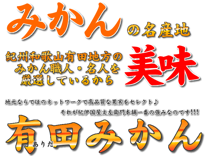 みかんの名産地紀州和歌山から生産者指定の有田みかんをお届け